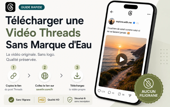 télécharger vidéo Threads sans marque d'eau